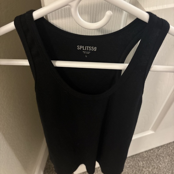 Splits59 black tank top New with tags large - Picture 2 of 4
